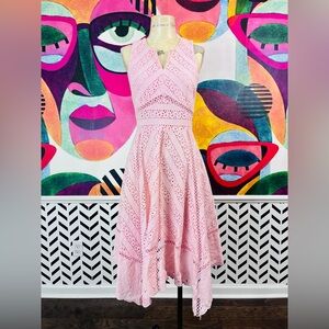 Antonio Melani Pink Eyelet Dress